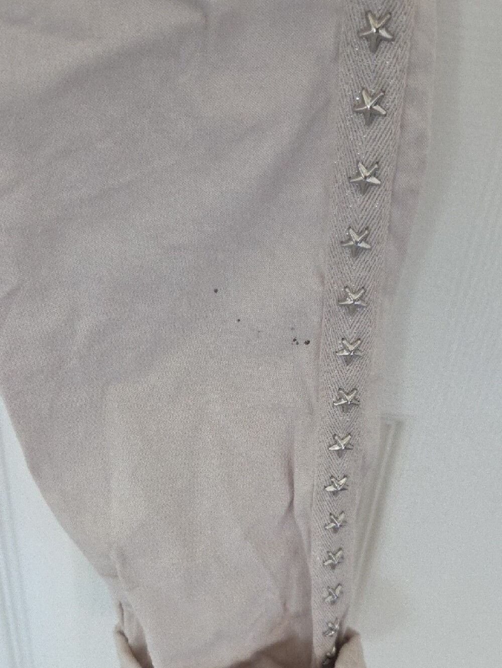 Venteé Beige Drawstring Stud-Trim Joggers - Picture 7 of 7
